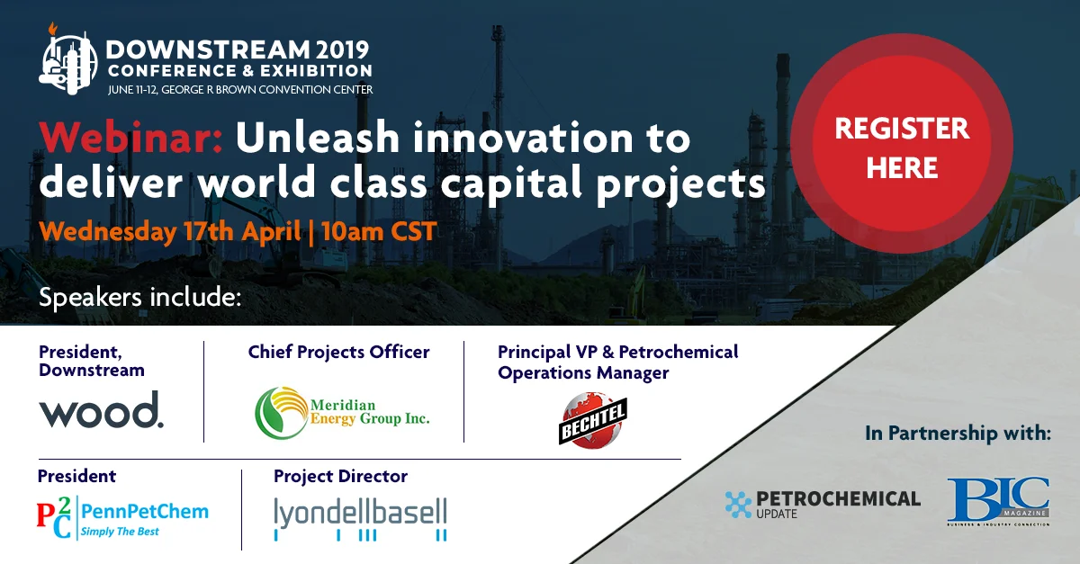 Downstream 2109 Conference & Exhibition Webinar Registration Ad
