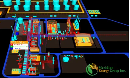 Davis Oil Refinery Rendering